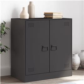 vidaXL Aparador 67x39x73 cm aço preto