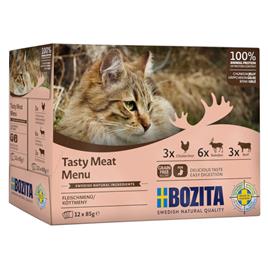 Bozita Pedaços em gelatina saquetas 12 x 85 g - Pack misto: Menu de carne (3 variedades)