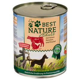 Best Nature Dog Adult 12 x 800 g - Pack económico  - Peru, vaca e cenouras