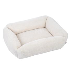 Cama para cães TIAKI Lazy Bear, cru - Tamanho L: C 100 x L 80 x A 20 cm