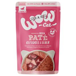 WOW Cat Junior 24 x 125 g - Pack económico  - Aves e fígado