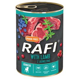 Rafi Junior Pâté 24 x 400 g - com cordeiro, mirtilo-vermelho e amora