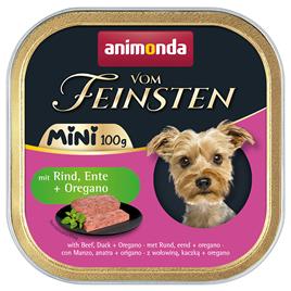 Animonda vom Feinsten Adult Mini 32 x 100 g - com vaca, pato + orégãos