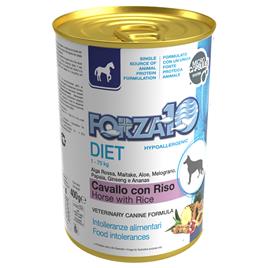 Forza 10 Diet Low Grain 6 x 400 g Comida húmida para cães - Cavalo e arroz