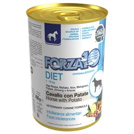 Forza 10 Diet Low Grain 6 x 400 g Comida húmida para cães - Cavalo e batata