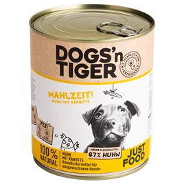 Dogs'n Tiger Adult 12 x 800 g - Pack económico - Frango e cenoura