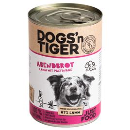 Dogs'n Tiger Adult 6 x 400 g - Cordeiro e pastinaca