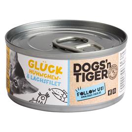 Dogs'n Tiger Cat Filet 12 x 70 g - Filete de frango e de salmão