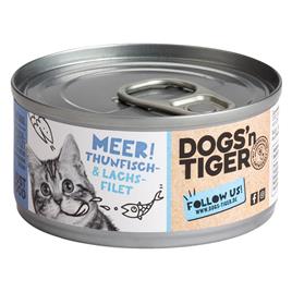 Dogs'n Tiger Cat Filet 24 x 70 g - Pack económico - Filete de atum e de salmão