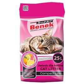 Super Benek Compact Citrus Freshness areia aglomerante para gatos - 25 l