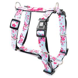 Peitoral em H Max & Molly Cherry Bloom - M: 53-69 cm contorno do peito
