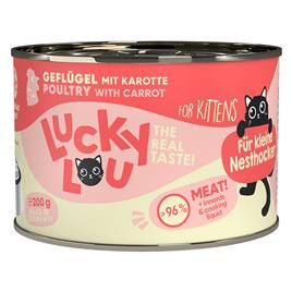 Lucky Lou Lifestage Kitten 24 x 200 g - Pack económico - Aves
