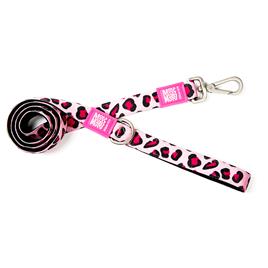 Max & Molly Leopard Pink trela curta para cães - Tamanho  M: 120 cm x 20 mm (C x L)