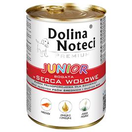 Pack económico Dolina Noteci Premium Junior 48 x 400 g - Corações de vaca