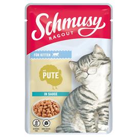 Schmusy Ragout Kitten em molho 22 x 100 g - Peru