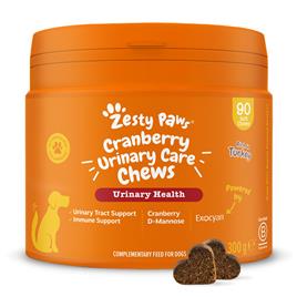 Zesty Paws Urinary Care Chews com mirtilo-vermelho - 90 pastilhas