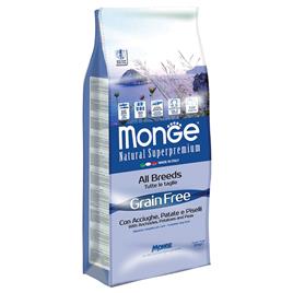 Monge Superpremium Grain Free All Breeds Anchovas, batatas e ervilhas - Pack económico: 2 x 12 kg