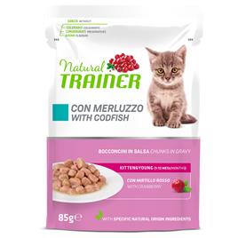 Natural Trainer Kitten & Young  - 24 x 85 g de bacalhau