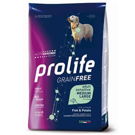 Dog Prolife Grainfree Sensitive Medium/Large Peixe & Batata - 10 kg