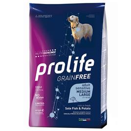 Dog Prolife Adult M/L Grain Free Sole Fish & Potato - 2 x 10 kg