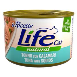 Life Cat 'Le Ricette' 4 x 150 g - Atum, lula, feijão verde