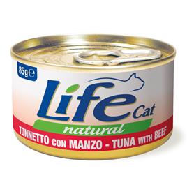 LifeCat Adult Atum e vaca - 6 x 85 g