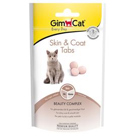 GimCat Skin & Coat Tabs snacks para gatos - Pack económico: 3 x 40 g