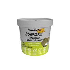 BugBell BugKeks Insectos Adultos, Espinafres e Cânhamo - 150 g