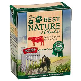 Best Nature Adult Cat 16 x 370 g - Pack económico  - Vaca em molho