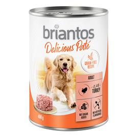 Briantos Delicious Paté 24 x 400 g - Pack económico - Peixe e ervilhas