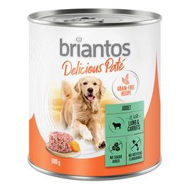 Briantos Delicious Paté 24 x 800 g - Cordeiro e cenouras