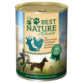 Best Nature Dog Adult 6 x 400 g - Veado, frango e massa