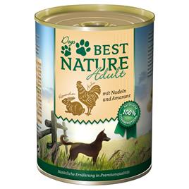 Best Nature Dog Adult 6 x 400 g - Coelho, frango e massa