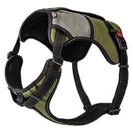 Rukka® Mission Peitoral para cães verde-azeitona - Tamanho XL: 80 - 100 cm contorno do peito, 25 mm largura