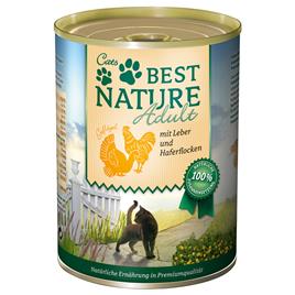 Best Nature Cat Adult 6 x 400 g - Aves e fígado