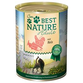 Best Nature Cat Adult 6 x 400 g - Salmão, frango e arroz