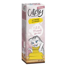 Catessy Mousse em terrinas 56 x 90 g - Megapack económico  - Frango