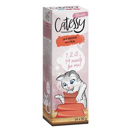 Catessy Mousse em terrinas 56 x 90 g - Megapack económico  - Vitela