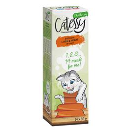 Catessy Pedaços em molho em terrinas 28 x 85 g - Pack económico - Fígado e coração