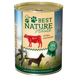 Best Nature Dog Adult 6 x 400 g - Vaca, arroz e óleo de cártamo