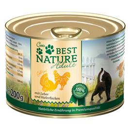 Best Nature Cat Adult 6 x 200 g - Aves e fígado