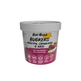 BugBell BugKeks Insectos Adultos, mirtilo-vermelho e queijo - 150 g