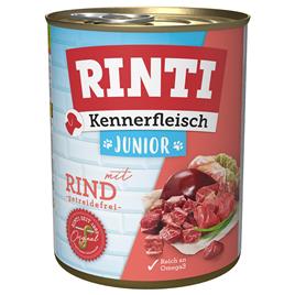 RINTI Kennerfleisch 24 x 800g - Pack económico - Junior com vaca