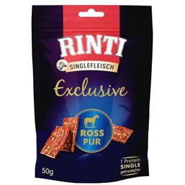 RINTI Single Meat Exclusive monoproteico snack para cães - Cavalo Pur 50 g