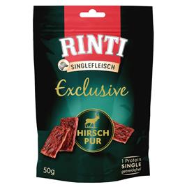 RINTI Single Meat Exclusive monoproteico snack para cães - Cervo Pur 50 g