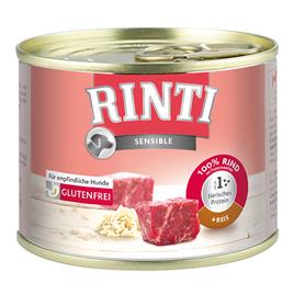 Pack económico RINTI Sensible 24 x 185 g - Vaca e arroz