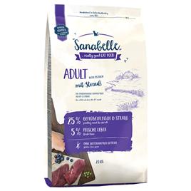 Sanabelle Adult com avestruz ração para gatos - Pack económico: 2 x 2 kg