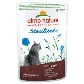 Almo Nature Holistic Sterilised - Pack económico: 24 x 70 g com vaca