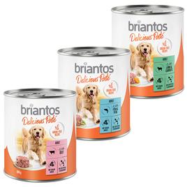 Briantos Delicious Paté 6 x 800 g - Pack misto: peixe, cordeiro e vaca