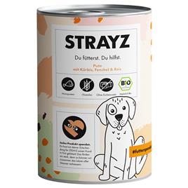 STRAYZ BIO 6 x 400 g - Peru biológico com abóbora biológica, funcho biológico e arroz biológico